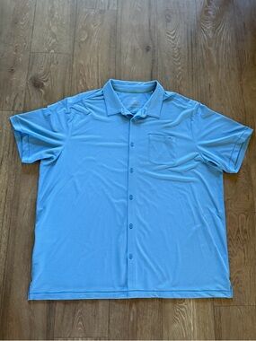Tommy Bahama light blue polo button up